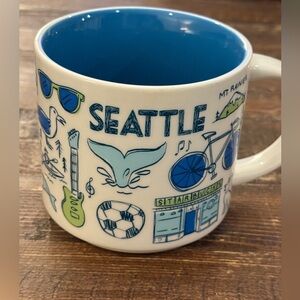 Starbucks Been There Seattle Mug - White and Blue